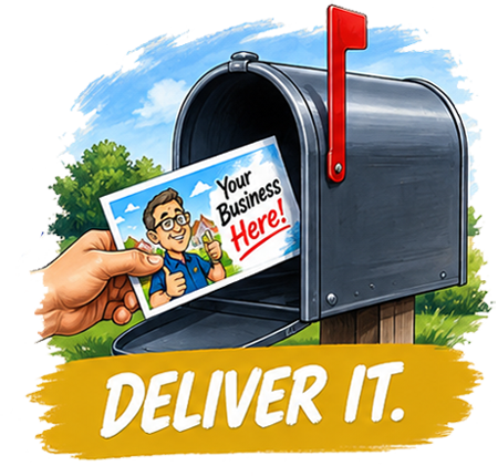 Direct mail delivered to local homes