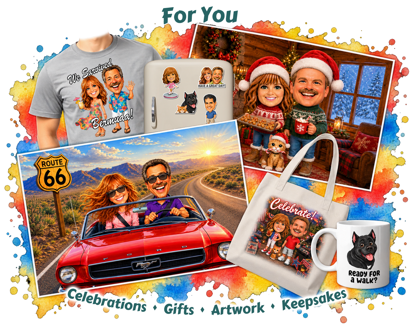 Personalized designs for celebrations, gifts, artwork and keepsakes