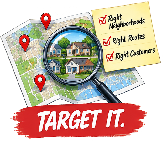 Targeting local neighborhoods for direct mail